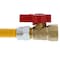 Jones Stephens 1/2" OD (3/8" ID) Gas Connector, 1/2" MIP x 1/2" FIP Ball Valve x 60" G72324 - alternate 3